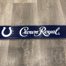 CROWN ROYAL CANADIAN WHISKY -  INDIANAPOLIS COLTS Bar/Rail Mat Collectors NEW picture