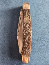 vintage Boker USA Tree Brand 3-blade Stockman pocket knife Model 85185 Clean  picture