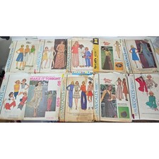 Lot 40 Vintage Sewing Patterns 1970s 1980s McCall's Butterick Simplicity Vogue picture