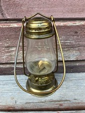 RARE VTG DIETZ BOY NEW YORK MINI SKATER LANTERN w EMBOSSED GLOBE  picture