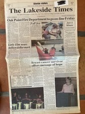 The Lakeside Times Vol. 4, No. 18 Thursday 9-30-2004 picture