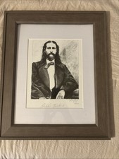Wild Bill Hickok Western Americana Limited Edition Framed  Art Print Signed picture