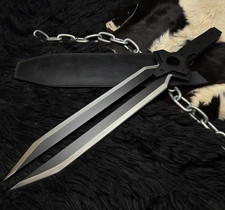 Handmade Darker than Black Replica Knife | Anime Cosplay with Leather Sheath picture