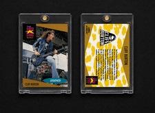 Cliff Burton Metallica 1991 ProSet Super Stars Legends Fan Art  Trading Card picture