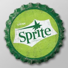 Sprite Distressed Bottle Cap Metal Sign picture