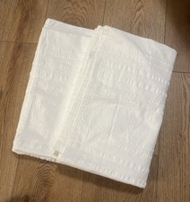 Pr. VTG Bates of Maine White Cotton “Ripplette” Seersucker 72 x 84” Bedspread  picture