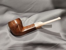Vintage TINDER BOX  Straight Smooth Bulldog LUCITE Verona Tradizione Estate Pipe picture