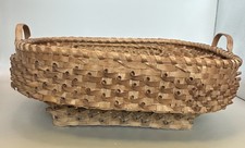 Rare Penobscot Indian Porcupine Open Sewing Basket picture