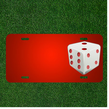 Custom Personalized License Plate With Add Names To Casino Dice Game Play picture