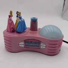 Disney Princess Projector Alarm Clock Pink 8DP069A Cinderella Snow White Aurora picture