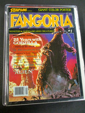 FANGORIA #1 1979 HOOR MAGAZING 1ST ISSUE HOT POSTER INTACT CLEAN GODZILLA BX70 picture