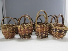 Miniature Baskets Wicker/Ratan 1-1/2