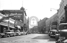 Trinidad CO Colorado c1940s Commercial Ave Stores Cars RPPC Photo Postcard COPY picture