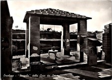 Vintage Herculaneum Italy Casa dei Cervi Pergula Arbour Postcard picture
