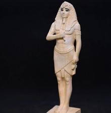 Authentic Pharaonic Statue Rare Egyptian Artifacts Of Phataoh King Tutankhamun picture