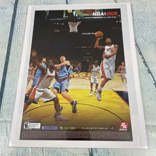 2007 NBA 2K8 Basketball Video Game Print Ad/Poster Pinup Promo Art Magazine Page picture