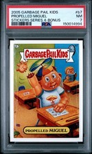 2005 Garbage Pail Kids ANS4 All-New Series 4 PROPELLED MIGUEL b7 BONUS PSA 7 NM picture