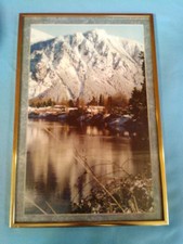 Mount Si Photo, North Bend, Washington State 1995 - Framed, Matted & Annotated picture