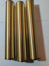 Vintage Heavy Brass Grandfather Clock Weights 4 lb 6 oz Each Set of 3 10.5 In picture