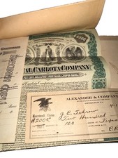 Antique Bonds (stocks) AMERICANA lot picture