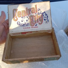 Early Central City Cigar Box Jackson Michigan Dated 1880 ¹901 1904 Advertising picture