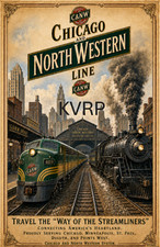 Chicago North Western Line Railroad 2 Poster C&NW 11x17 poster picture