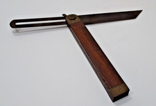 VINTAGE Adjustable ANGLE Wooden SLIDING Bevel SQUARE Gauge (wh3b3) picture