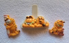Vintage, Lot of 3, Garfield Magnet Bag Clips picture