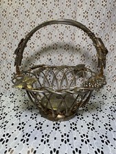 VTG Godinger Silver Art Co. Ltd. Grapevine Basket Swinging Handle picture