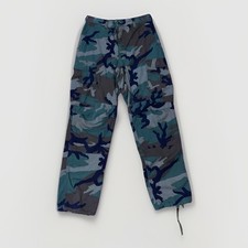 VTG Military 8415-01-084-1709 Woodland Camo Trousers Pants Size Small Regular picture