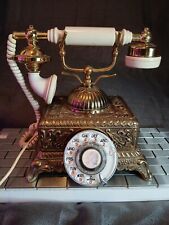 BAROQUE MONARCH Rotary Phone Ornate Cameo Dial Victorian Bell Telephone picture