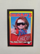 Chucky Child's Play 3 RARE Vintage 1991 Promo Card Look Who's Stalking Hey Baby picture