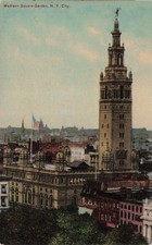 Madison Avenue in Manhattan New York City Square Garden Vtg Postcard H48 picture