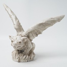 Vintage Universal Statuary 1993 Chalkware Winged Gargoyle Sculpture picture