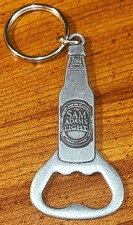 VTG Collectable Samuel Adams Light, Bottle Opener Keychain, Pewter Tone picture
