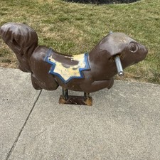 Vintage Miracle Equipment Co Playground Squirrel, Beaver, Chipmunk Ride On picture