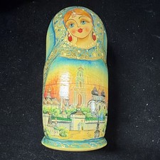 Hand-Painted Russian Matryoshka Nesting Doll, Handmade picture