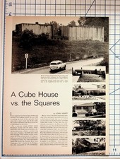 1960s Arlington VA Cube House Modern Architecture Magazine Article Page picture
