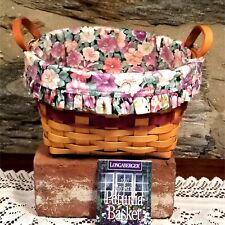 VTG Longaberger Petunia Basket May Series Combo Fabric & Protector Liners 1997 picture