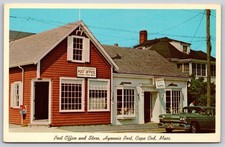 Hyannis Port Massachusetts Post Office Store Cape Cod Postcard PC307 picture