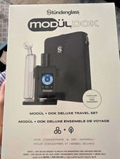 Stündenglass Modül + DOK Deluxe Travel Set, Black/Clear Glass BRAND NEW UNOPENED picture