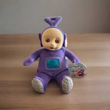 VINTAGE 1998 Teletubbies Tinky Winky Purple Plush Doll Toy 8