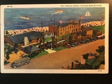 Vintage Postcard 1939 Lincoln Group, World's Fair, Chicago, Illinois (IL) picture