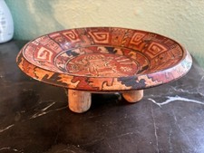 Pre-Colombian Style Polychrome Tripod Bowl picture