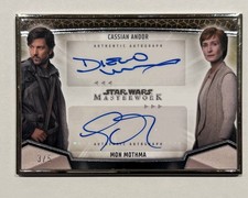 2025 Topps Star Wars Masterwork Dual Auto - Andor & Mothma /5 picture