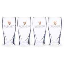 Guinness 4pk Embossed Pint Glass Set 20oz **New With Minor Factory Scratches** picture