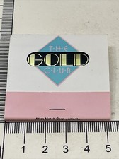 Vintage Matckbook Cover  The Gold Club  Buckhead, Georgia  gmg  Unstruck picture