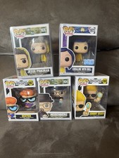 Funko Pop Vinyl Figures Bundle 5pc Coraline, Dexter, Breaking Bad, Johnny Bravo picture