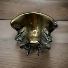 Vintage Mid-Century Figural Metal Pipe Stand Holder - 