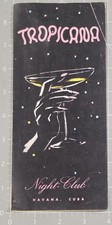 1950s Havana Cuba’s Tropicana Casino Night Club Brochure RARE Vintage Souvenir picture